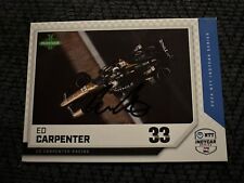 2024 Parkside Indy Car Trading Card Indianapolis 500 Signed Ed Carpenter