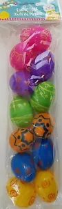 Easter Eggs Fillable Plastic Multicolor Festive Designs E4 - Picture 1 of 1
