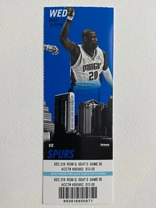 Boleto mágico de los San Antonio Spurs at Orlando 2010 17/03/10 - Imagen 1 de 1