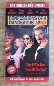 CONFESSIONS OF A DANGEROUS MIND - VHS - NEW & SEALED - Picture 1 of 2