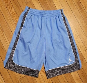 Nike Air Jordan Jumpman Boys Basketball Dri-Fit Blue Shorts L Large - Picture 1 of 8