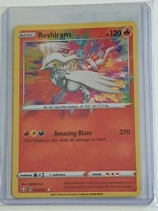 Pokemon Reshiram Amazing Rare 017/072 Shining Fates - Ready for Grading - Picture 1 of 2