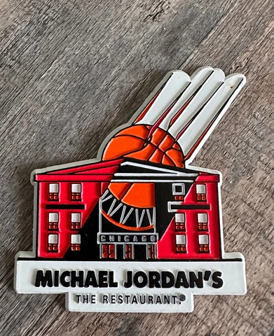 Vintage Michael Jordan's The Restaurant steak Bulls Basketball magnet Air Jordan Cover
