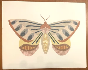 Pegatina Quiet Lines Design PATHWAYS MOTH Print 8 X 10 plus - Imagen 1 de 6