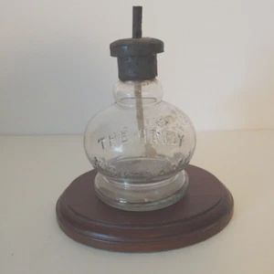 Vintage  The Handy Night Lamp - Small Glass Oil  Kerosene Lamp -Incomplete - Picture 1 of 10