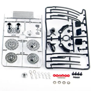 RC 1/10 RC DRIFT Car Accessories -EXHAUST-MIRRORS -WIPERS - INTERCOOLER -Rotors - Picture 1 of 4