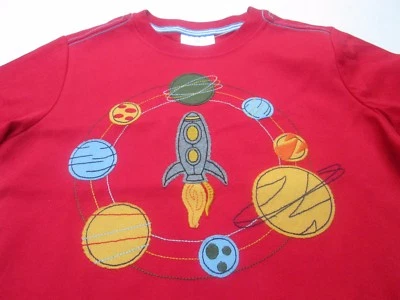 ❤ HANNA DIFFERENTSON nave espacial planeta rojo 130 140 150 aplicación de cohete 8 10 ENVÍO GRATUITO Foto 1 de 4