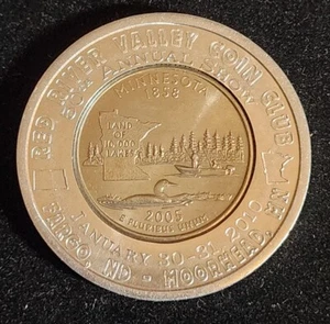 2008D ENCASED Michigan Quarter. Red River Valley Coin Club.  PC246 - Picture 1 of 4