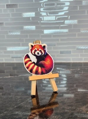 Red Panda, PEGATINA DE VINILO IMPERMEABLE para PORTÁTILES, VASOS, ETC. Foto 1 de 2