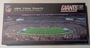 New York Giants 1000 Piece Panoramic Puzzle NFL MasterPieces 39" x 13" PreOwned - Picture 1 of 8