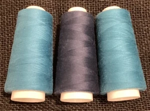 Polyester Quilting Thread 3-ply 3000yds X3 Mixed Colors Used Estate - Picture 1 of 3