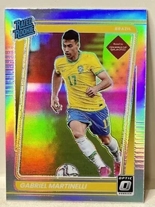 2021-22 Panini Donruss World Cup Gabriel Martinelli Holo Silver Rated Rookie - Picture 1 of 5