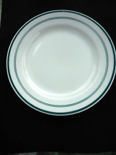 Shenango China, Newcastle, PA, vintage Blue Strip Restaurant Ware Plate, small