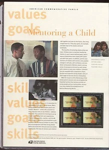 #3556 37c Mentoring a Child USPS #646 Commemorative Panel - Picture 1 of 1