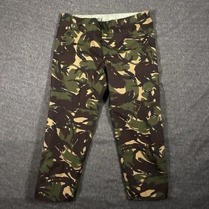 British Army Wet Weather Cargo Pants Woodland Camo 47 X 32” Military Issue - Picture 1 of 8