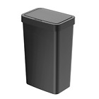 13.2 Gallon Trash Can, Plastic Motion Sensor Kitchen Trash Can, Black