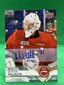 2018-19 Upper Deck CHL Autographs #5 Matthew Villalta AUTO