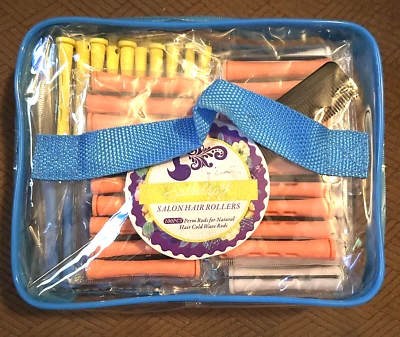 100 piezas varillas permanentes para cabello natural varillas de onda fría 5 tamaños con peine - nuevas Foto 1 de 4