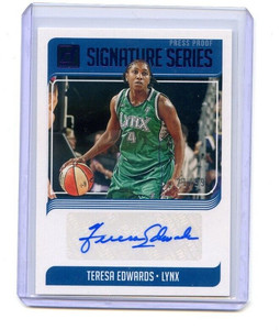 2019 Panini Donruss WNBA TERESA EDWARDS SIGNATURES SERIES AUTO PRESS PROOF /199