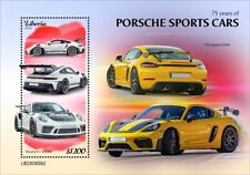 75. rocznica Porsche Sports Cars MNH Znaczki 2023 Liberia S/S