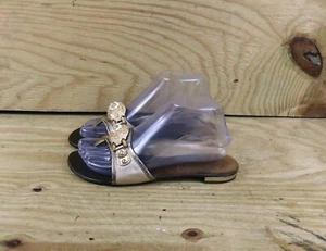 Giuseppe Zanotti Sandals Womens 38 Brown Thong Bejeweled Faux Pear Shoes Italy - Picture 1 of 10