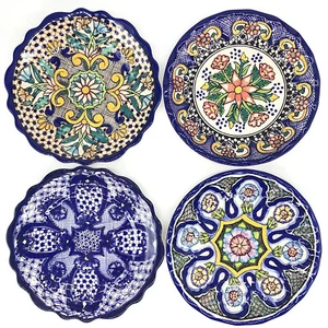Neu Pottery Barn Del Sol Melamin SPEISETELLER 10,25" ~ Gemischtes 4er Set ~ Neu mit Etikett - Bild 1 von 6