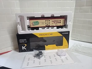 NIB K-Line O Gauge K742-8019 Supreme Flavor Wood-Sided Reefer Billboard MBIX - Picture 1 of 10
