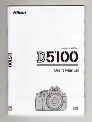 Nikon D5100 DSLR Camera Genuine Instruction Manual / User Guide In English - Image 1 of 4