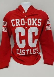 Crooks & Castles Men's Size Medium Red Jersey/Hoodie Sweater - Picture 1 of 6