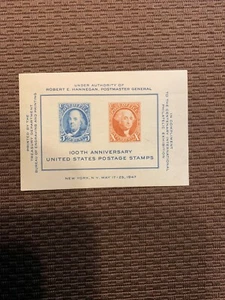 1947 US Mint souvenir sheet of Philatelic Exhibition - Picture 1 of 1