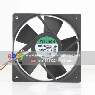 Sunon KD1212PTB3-6A DC12V 0.20A 2.4W 12025 12cm 3Wire Axial Original Cooling Fan - Image 1 of 4