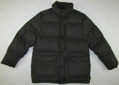 Moncler Grenoble vintage 1980s down jacket parka grey wool made France mens 3 L - Image 1 of 4