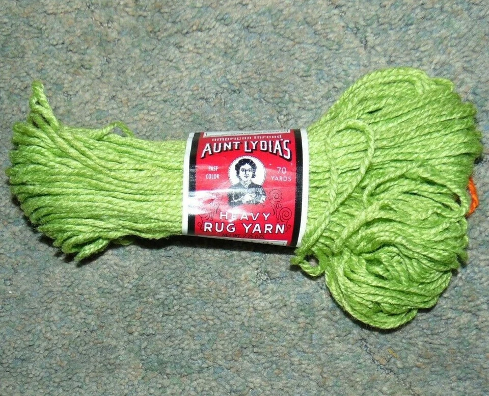 Aunt Lydias Rug Yarn Vintage 70 Yards Spring Green 250 or 605 - Image 1 of 1