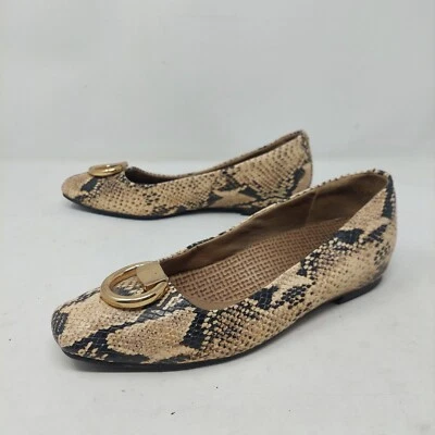 Baretraps Piel de Serpiente Repujado Perrie Pisos Imitación Cuero Salir Maximalismo Talla 7 Foto 1 de 4