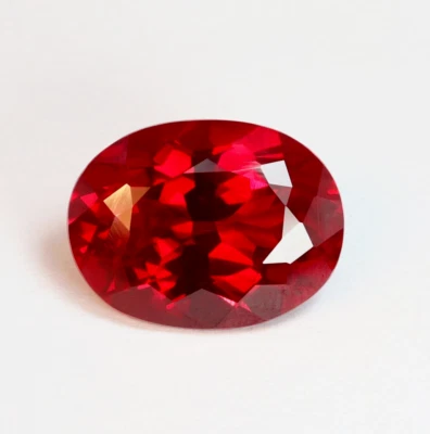 4.25 Ct Natural Burmese Red Ruby Oval Cut Faceted Certified Loose Gemstone - Image 1 of 4