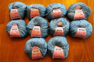Louisa Harding Merletto ~ Lot of 10 ~ #24 Blue ~ Linen Blend ~ Subtle Shine - Picture 1 of 3
