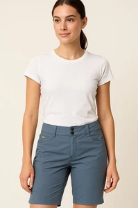 Lole Outdoor Hiking Shorts Women’s 8 Gray Bermuda Stretch Quick Dry UPF 50+ - Picture 1 of 7