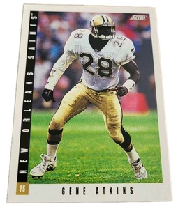 1993 Score Football Card #341 Gene Atkins New Orleans Saints (B9 - Picture 1 of 2