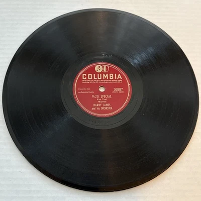 Harry James 78 RPM Ain't Misbehavin' / 9:20 Special Columbia 36887 Big Band Jazz - Image 1 of 4