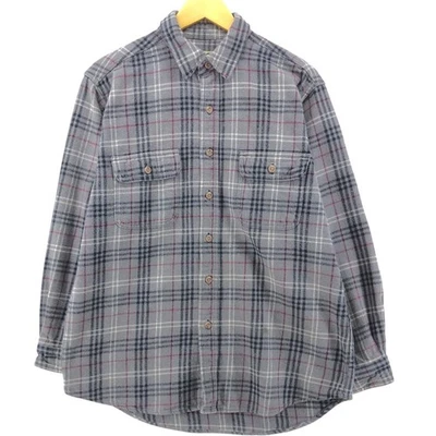Used Field & Stream tartan check long-sleeved heavy flannel shirt size M (men's) - Image 1 of 4