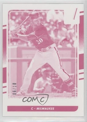 2016 Panini Donruss Test Proof Magenta /10 Jonathan Lucroy #141 - Image 1 of 2