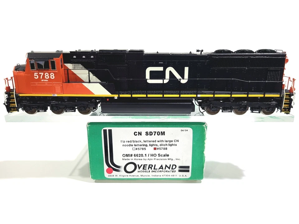 Overland OMI CN CNR EMD SD75I Canadian National #5788 HO Brass Model #6620.1 DCC - Image 1 of 4