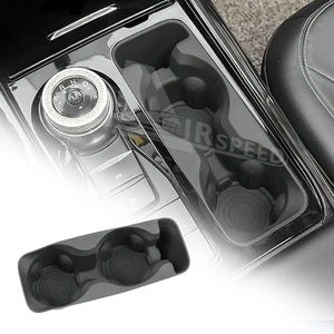 Almohadilla de silicona negra para portavasos de agua central para automóvil para Ford Explorer 2020-2024 - Imagen 1 de 9