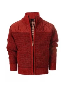 Gioberti Cardigan Sweater Youth Boys Size 6T Red Full Zip Soft Flannel Lining - Picture 1 of 7