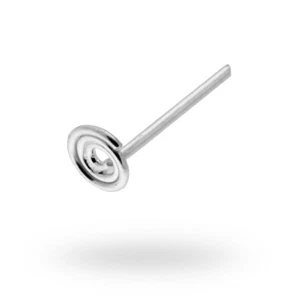 Piercing Naso in Argento 925 Chiodino con Spirale 3.3 Mm - Foto 1 di 1
