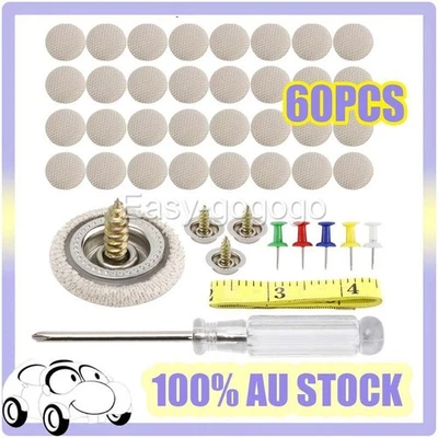 60* Car Roof Lining Liner Repair Kit Fix Sagging Headliner Pins Buckle Rivet AU - image 1 of 4