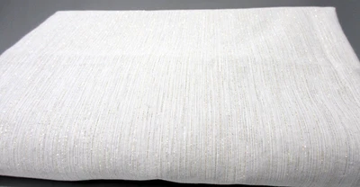 Threshold Tablecloth 58x80 Gold Silver Shimmer Lurex Sparkle Elegant Festive - Image 1 of 4