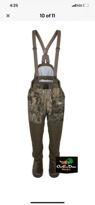 DRAKE WATERFOWL GUARDIAN ELITE 3 LAYER WADERS BREATHABLE Size 12 H61 - Image 1 of 4