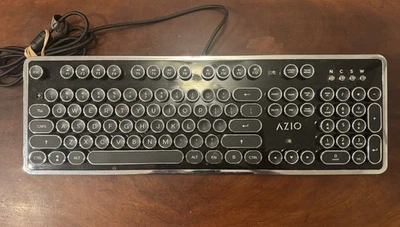 AZIO MK Retro 01 USB Mechanical Keyboard Tested & Works - Image 1 of 2