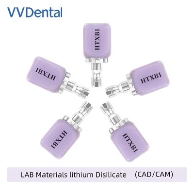VVDENTAL 5Pcs Dental Emax Glass Ceramic Blocks Lithium Disilicate CAD/CAM CEREC Block C14